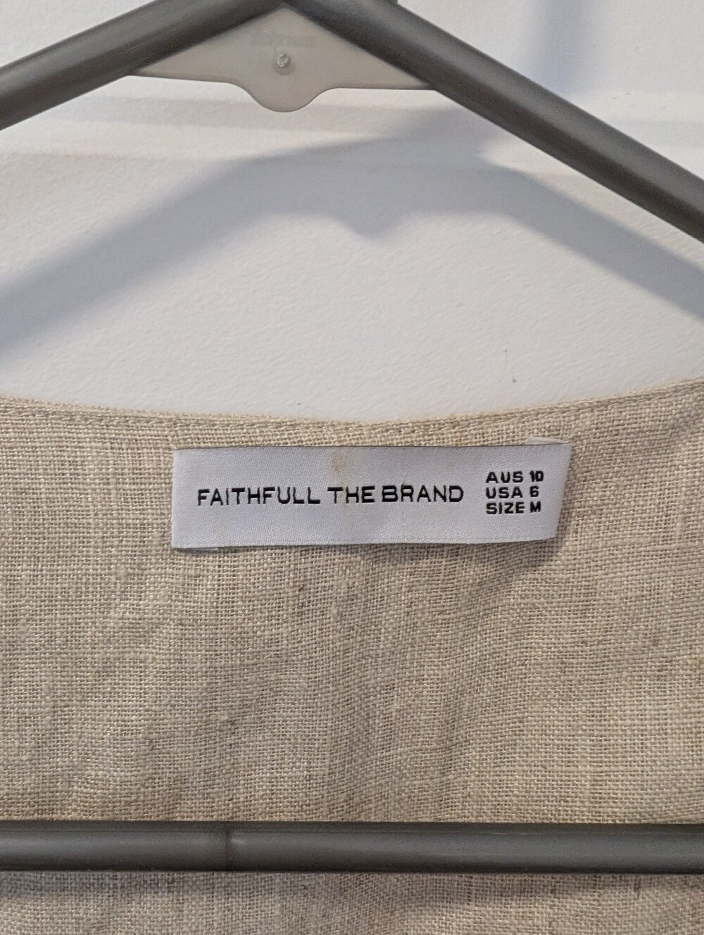 Faithfull The Brand/Marinia Linen Dress Sz M - Picture 4 of 7